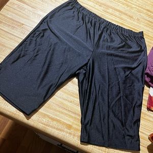 Black biker shorts very stretchy silky like material Only worn once